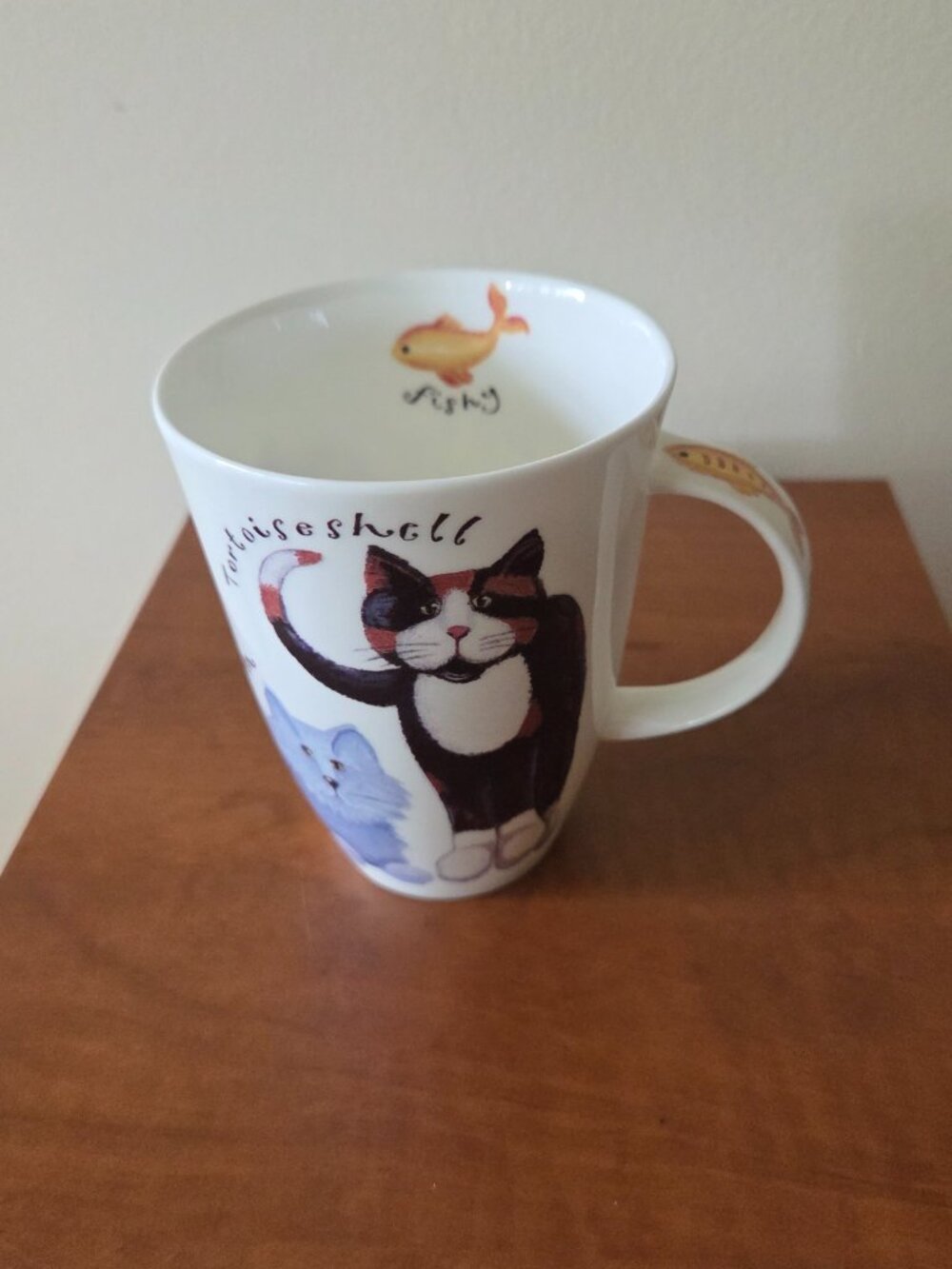 Roy Kirkham England Fine Bone China Cats Mug Cup 😺Whiskers Angora Tea Coffee
